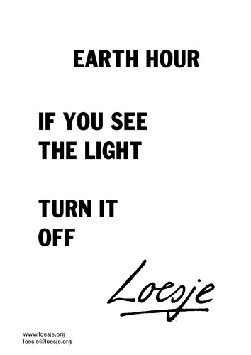 Earth hour 1